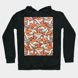 Birds tessellation bird watching camouflage Hoodie